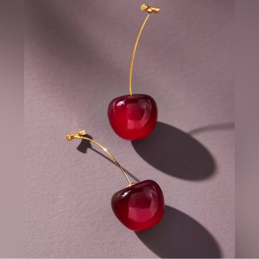 New! Cherry Drop Earrings (1389)